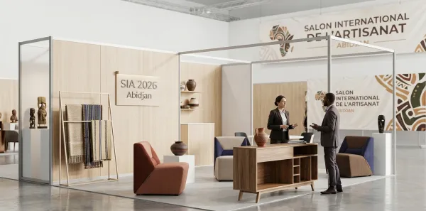 SIA 2026 à Abidjan : le guide complet pour équiper votre stand en mobilier
